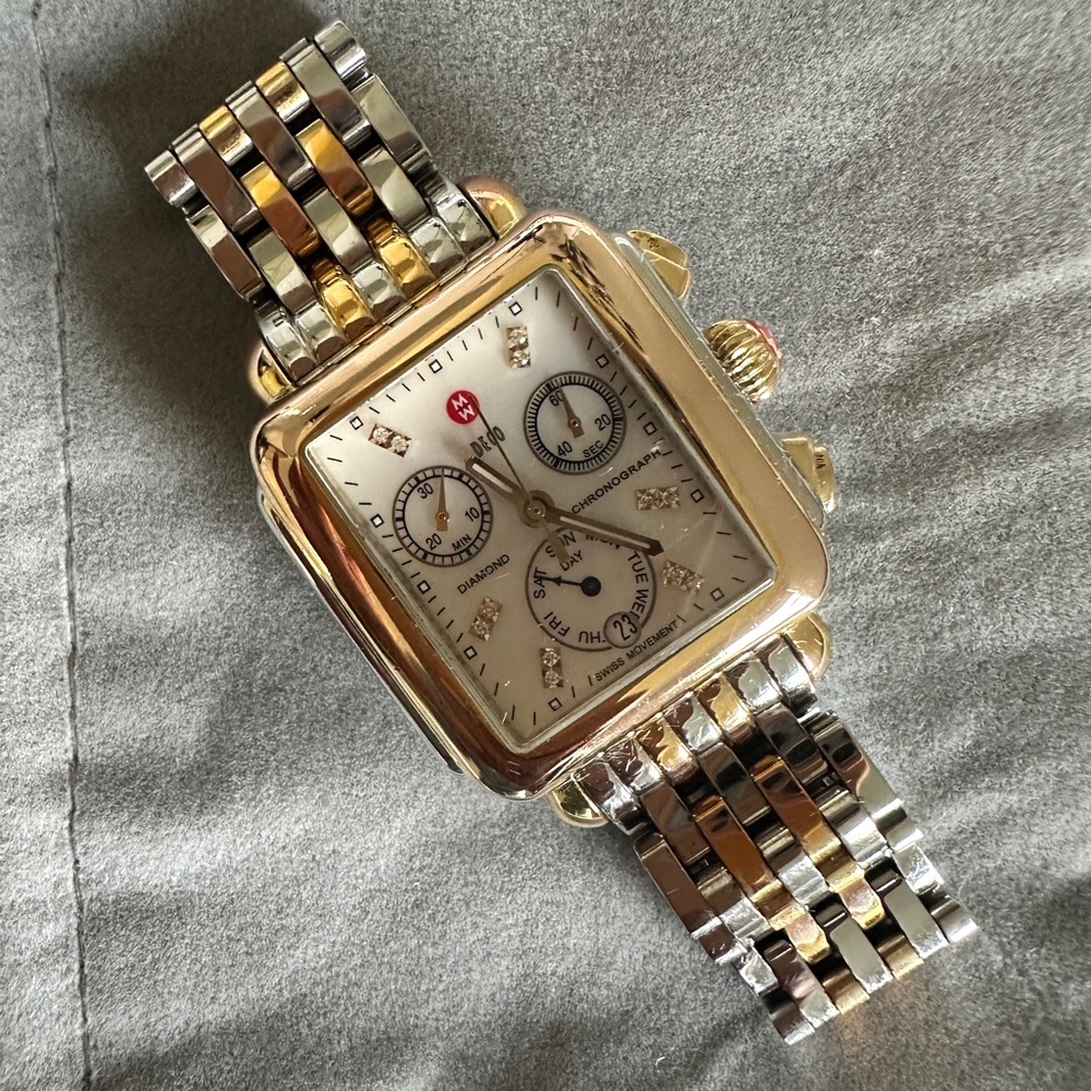 Michele Deco Diamond Watch